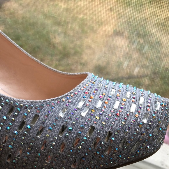 BLOSSOM COLLECTION heel shoe silver with glitters - Picture 6 of 8